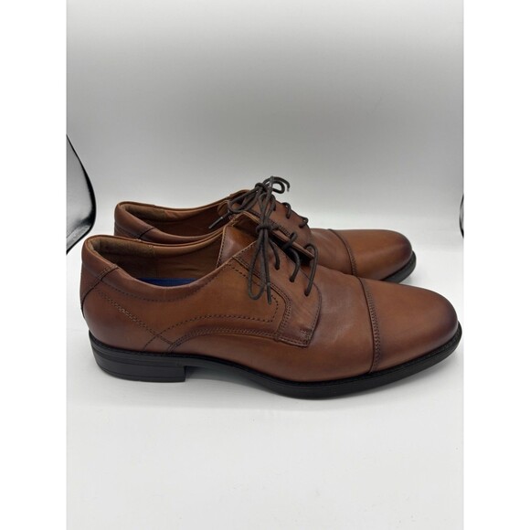 Florsheim Surge Cap Toe Cognac Brown Leather Oxford Mens 10EEE Dress Shoes main image 7